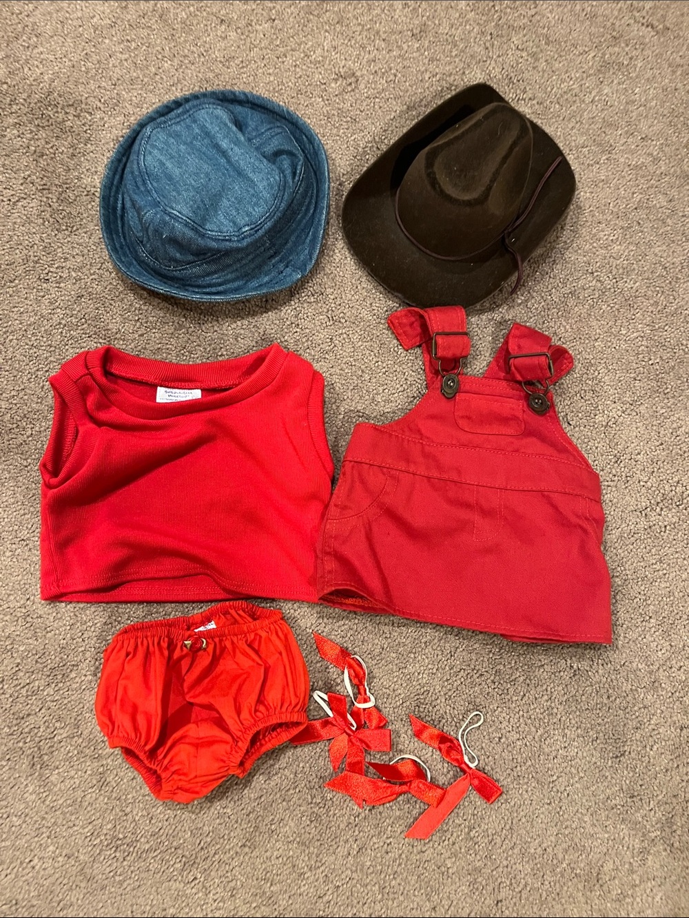 Build A Bear clothing and hats mixed bundle